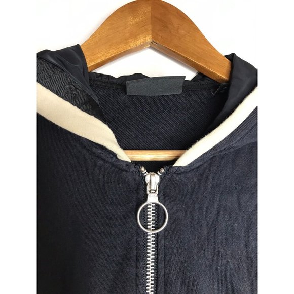 Scotch & Soda Women's Medium Navy Blue Full Zip Hoodie Sweater - Picture 5 of 12